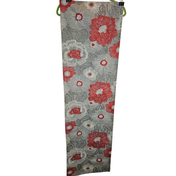 Holiday Table Runner Signature Homestyle 52" x 16" Linen Sparkle Embroidery - Picture 2 of 9